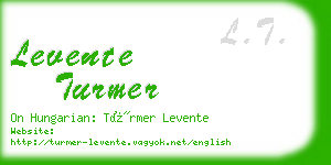 levente turmer business card